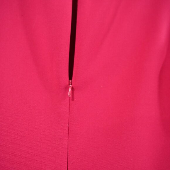 Black Halo Size 8 Pink Fuchsia Corrine Draped Cowl Neck Sheath Dress - Picture 6 of 9